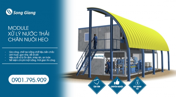 Module xử lý nước thải chăn nuôi heo