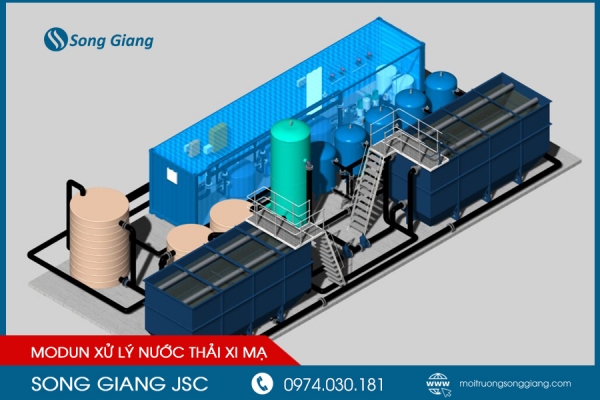 Module xử lý nước thải xi mạ