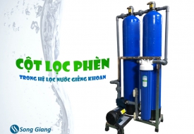 Cột lọc phèn trong hệ lọc nước giếng khoan