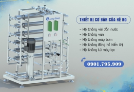 Các thiết bị chính trong hệ thống lọc RO