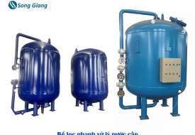 Bể lọc nhanh trong xử lý nước cấp