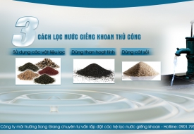 3 cách lọc nước giếng khoan thủ công hiệu quả